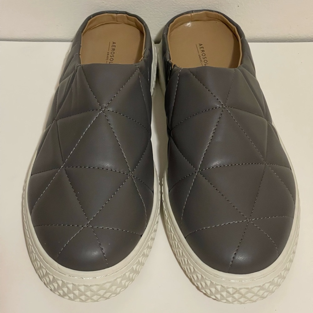 AEROSOLES gray Quilted Slip-On Shoes